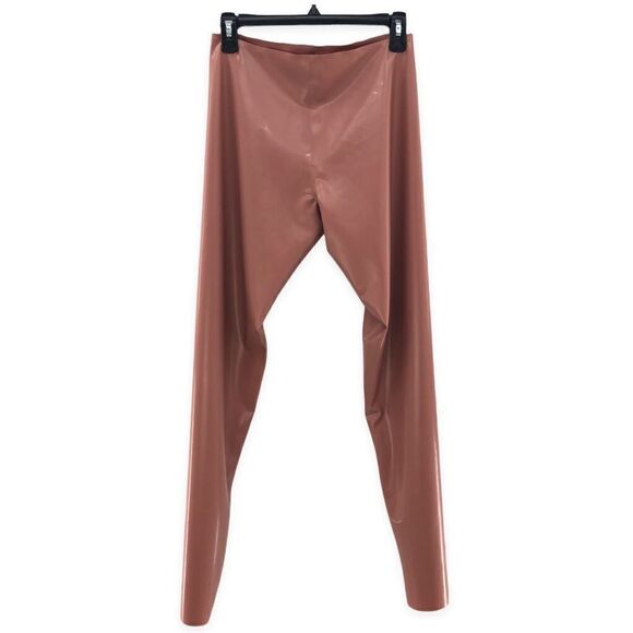 Michael Costello x REVOLVE Wyatt Latex Pant in Cafe Creme L - Picture 5 of 6